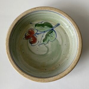 MHP Signed Stoneware Pottery Bowl Handcrafted Vintage